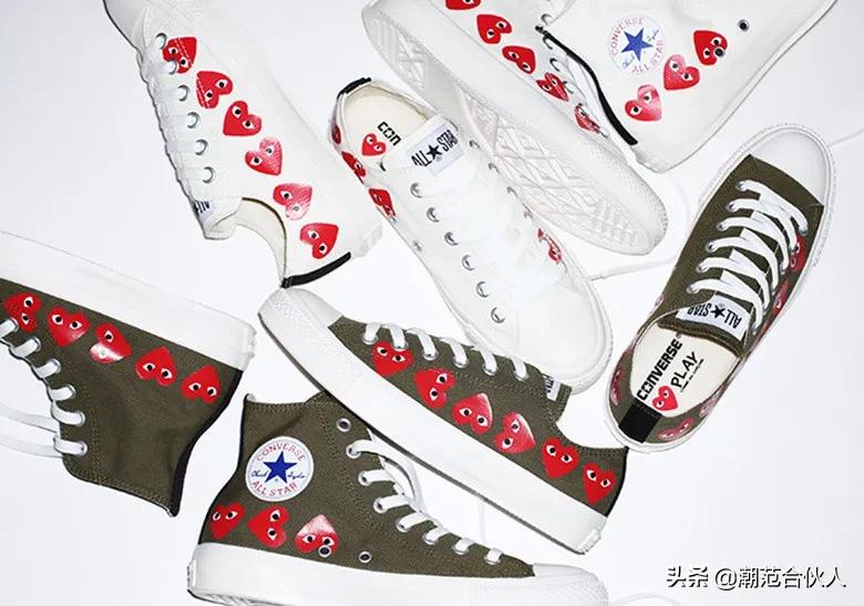 匡威爱心联名,情人节限定匡威allstar粉色爱心