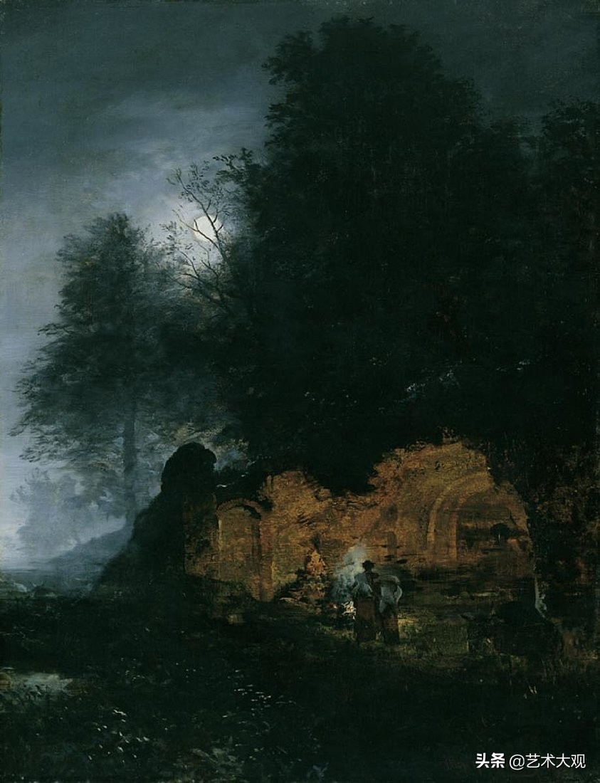 欧洲古典风景油画作品欣赏,德国古典画家风景油画作品