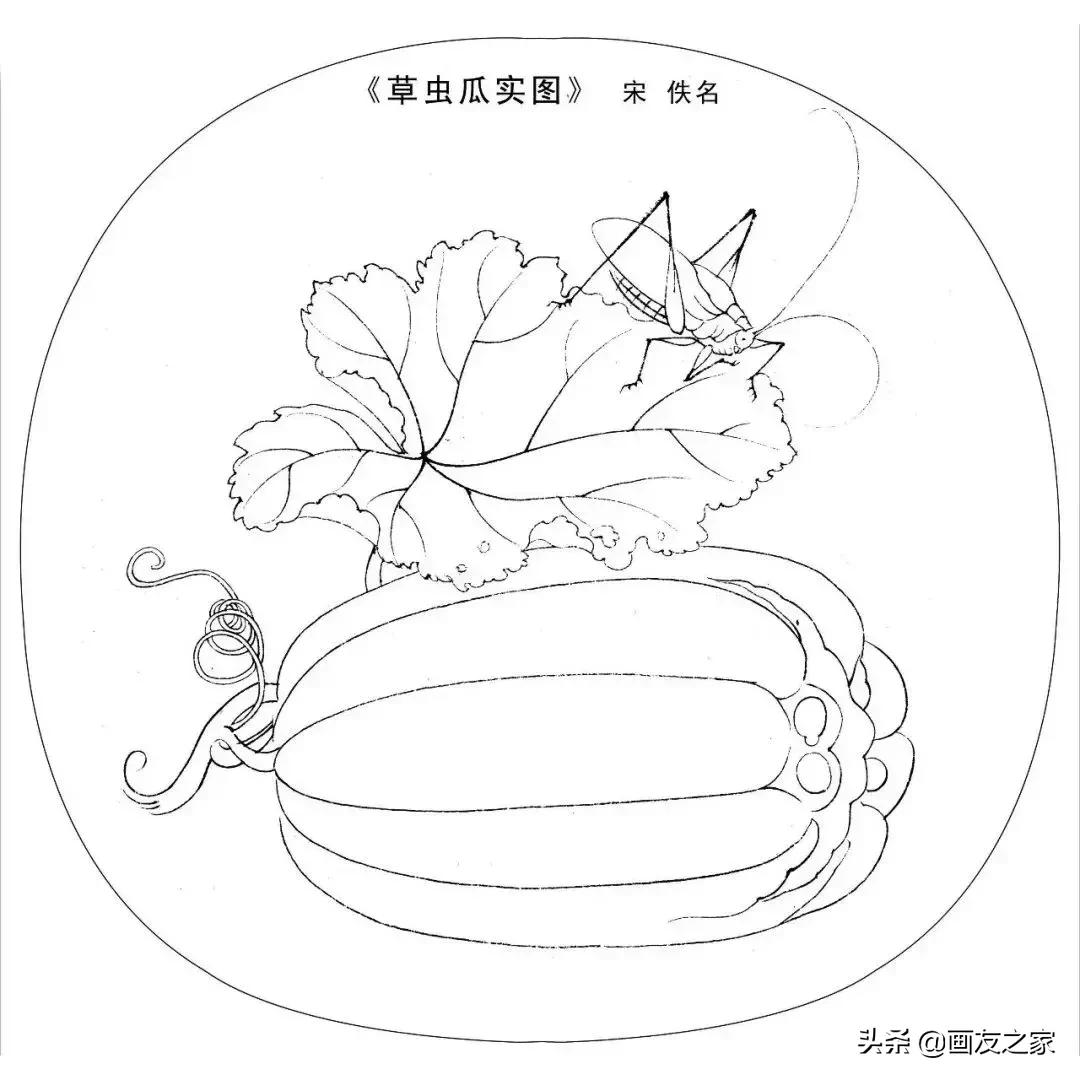 宋花鸟工笔画高清大图临摹过程,宋画工笔画花卉上色教程