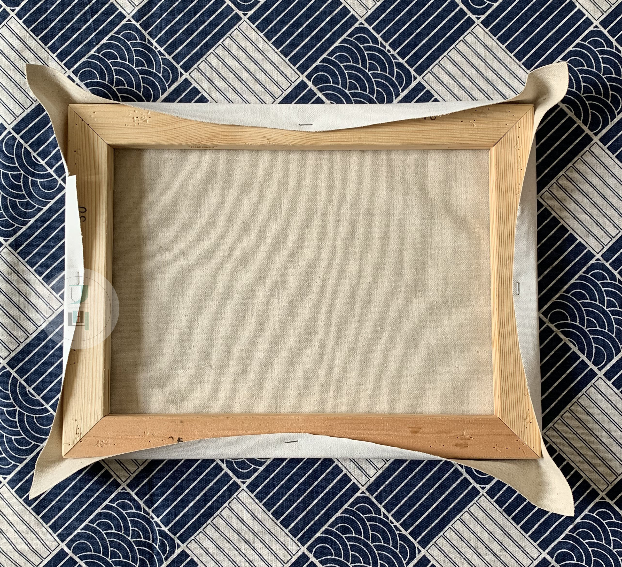 油画绷布过程,油画绷框教程