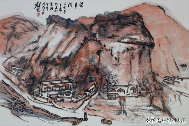 刘罡画作,泰山顶级水墨山水画