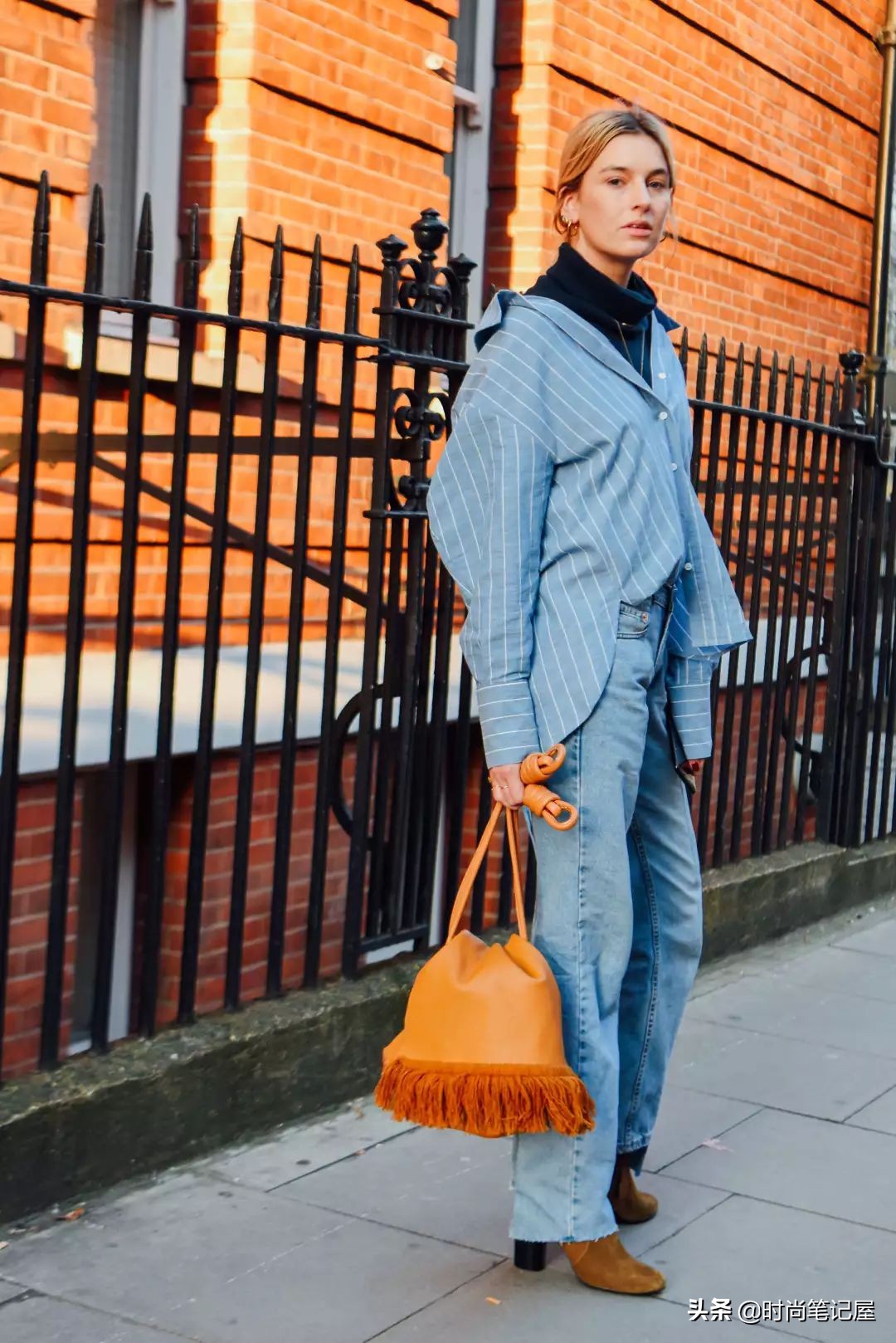 爆款撞色慵懒风毛衣穿搭,毛衣衬衫外套长款慵懒风穿搭