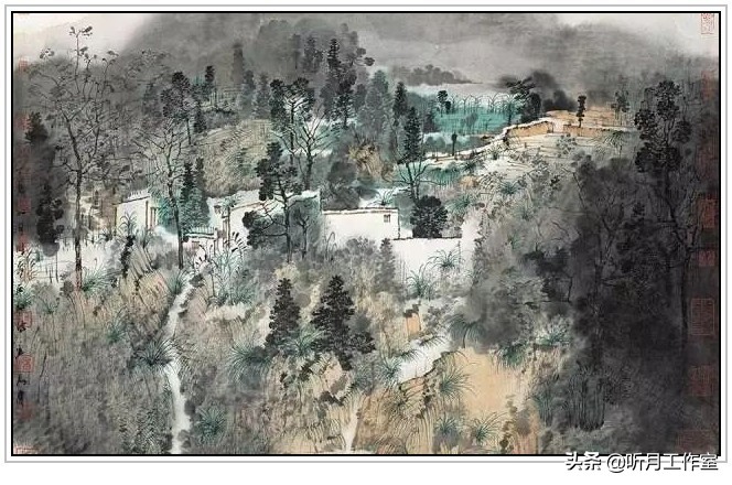 卢禹舜中国画欣赏,卢禹舜先生山水画创作