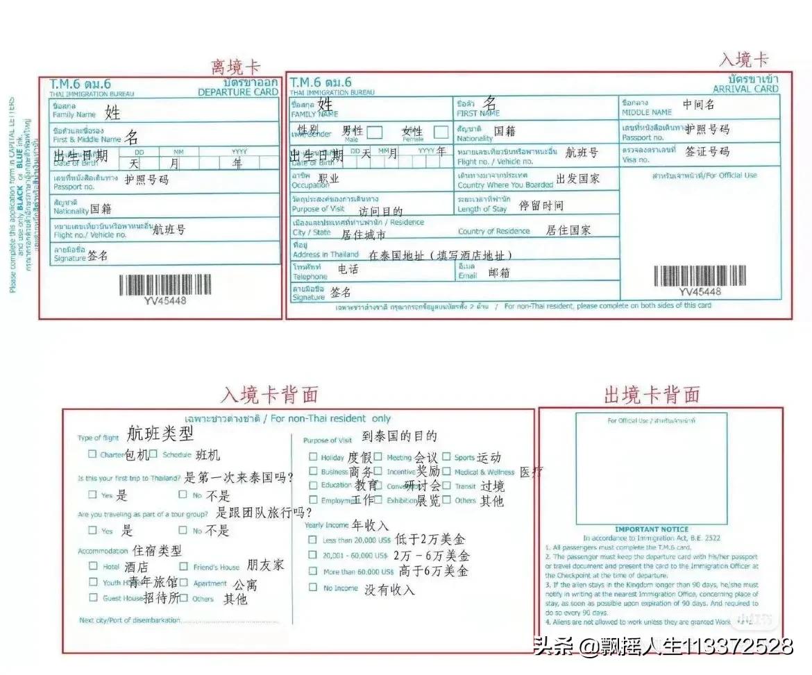 去泰国自由行入境流程,泰国入境详细流程