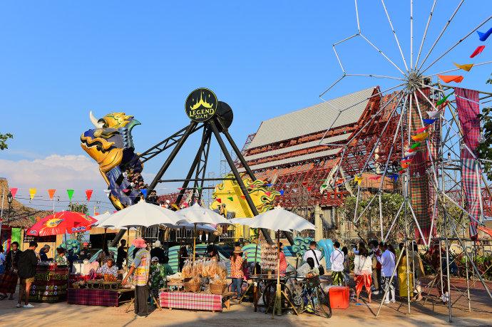 泰国暹罗古城打卡,超过半数中国游客前往泰国