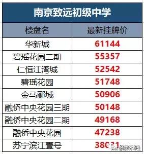 河西楼盘及对应学区,河西十大学区房