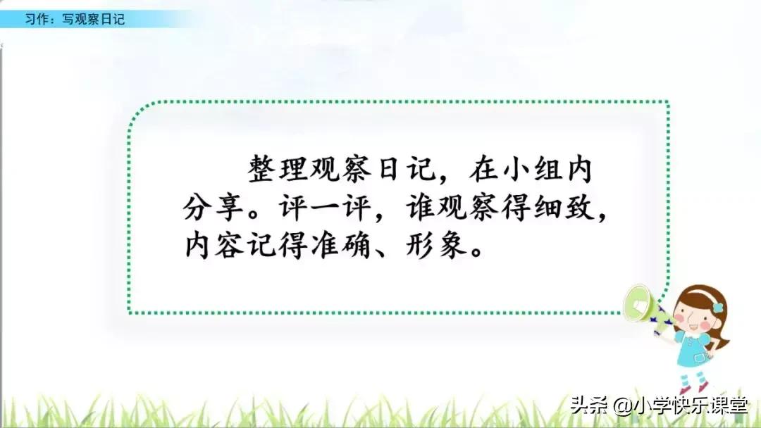 四年级语文第三单元观察日记作文,四年级观察日记400字优秀作文植物