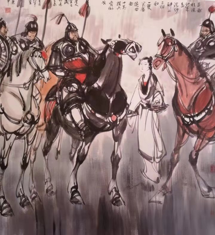 郎军画家作品价格,郎军国画60幅