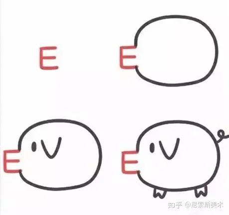 教孩子简笔画从哪入手,画画儿童简笔画9-12岁黑白色