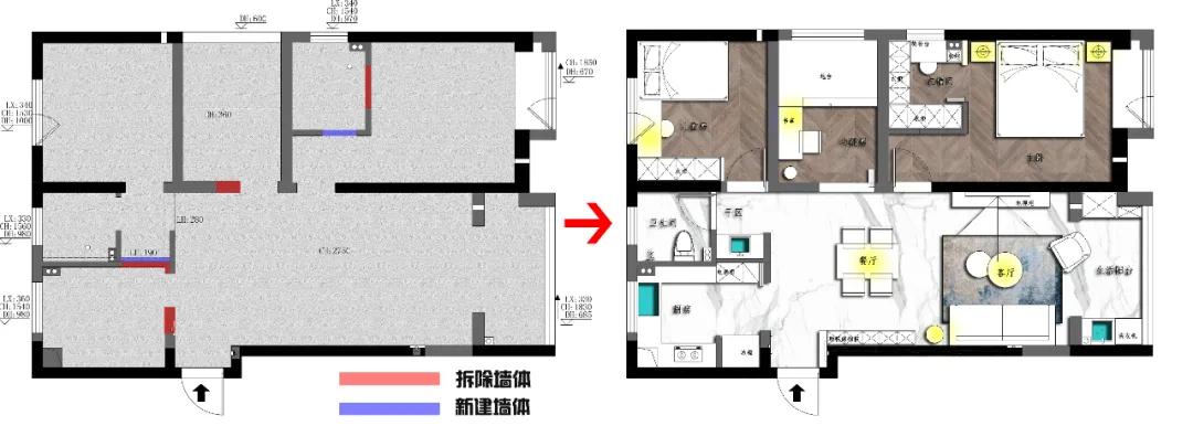 不同半包价格能装出什么样的家？拿了14套案例给你们参考，收藏吧
