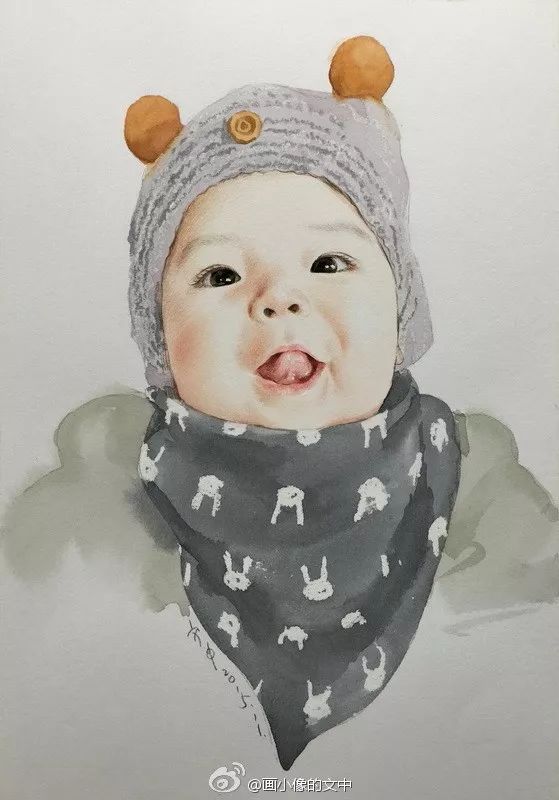 比起打印画,美院毕业的他,笔下这种彩铅水彩画才好看哭了~