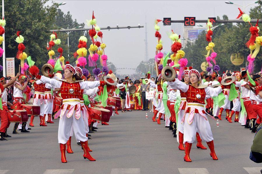 韩城东庄神鼓艺术团,韩城神鼓