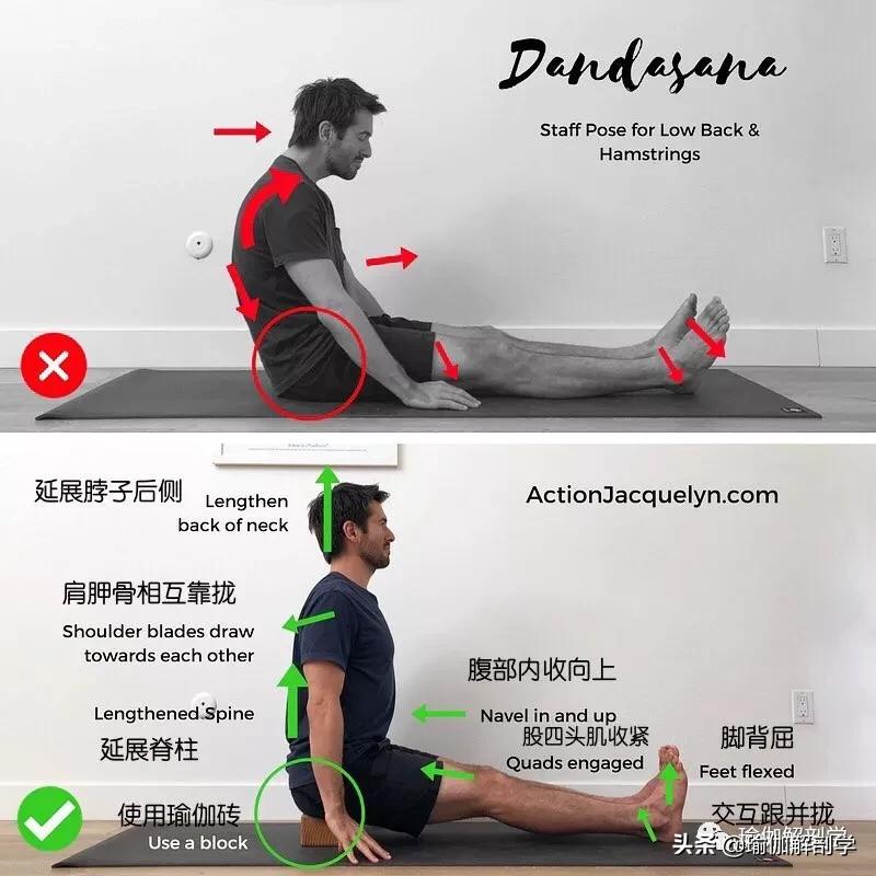 28个常见瑜伽体式,瑜伽25个正确错误动作对比