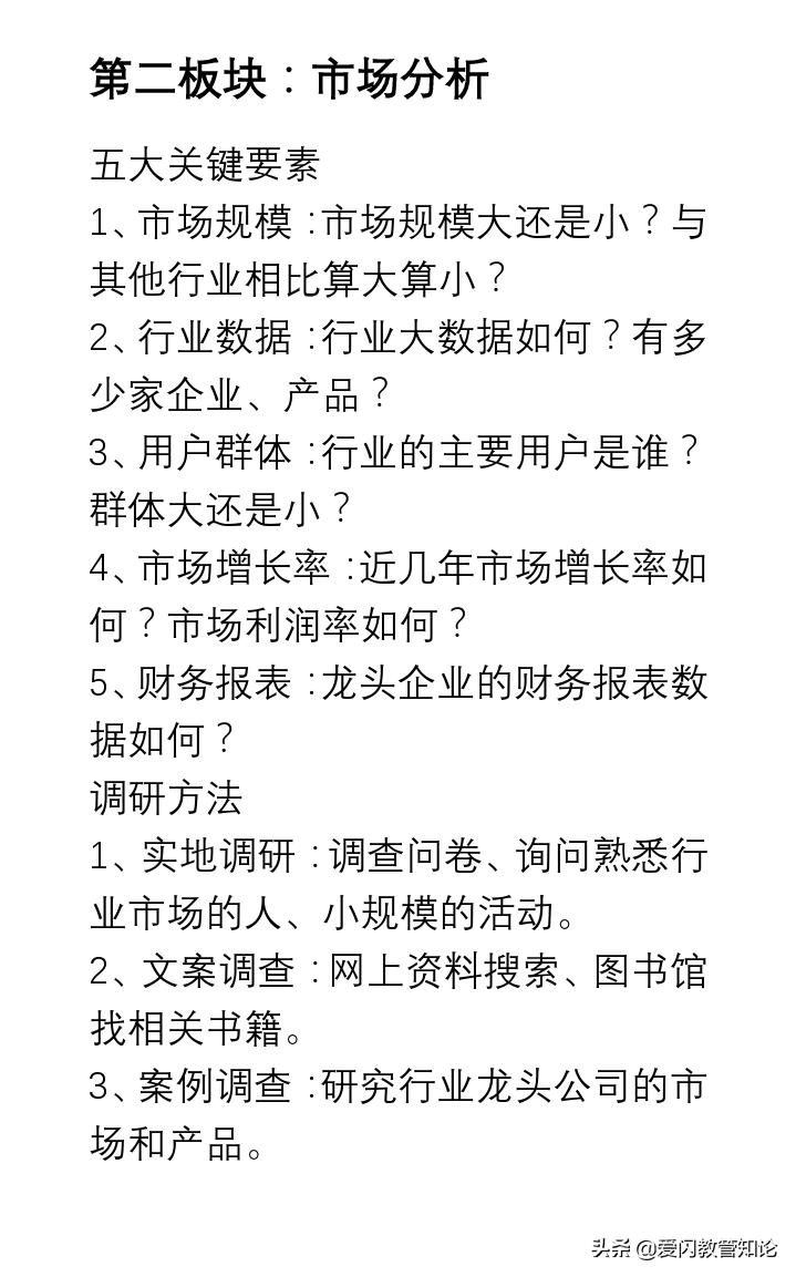 爱市拓:如何一周时间速摸清某个行业