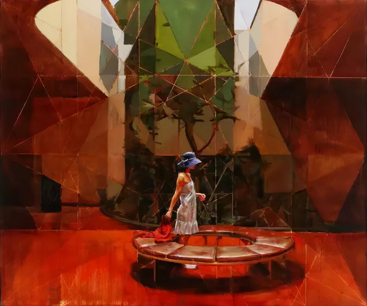 画家纯手绘油画,现实主义人物油画作品欣赏