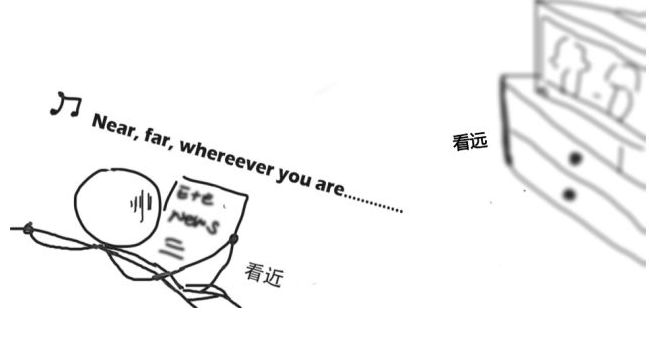 对你的眼睛好点，不然就快瞎了知不知道！