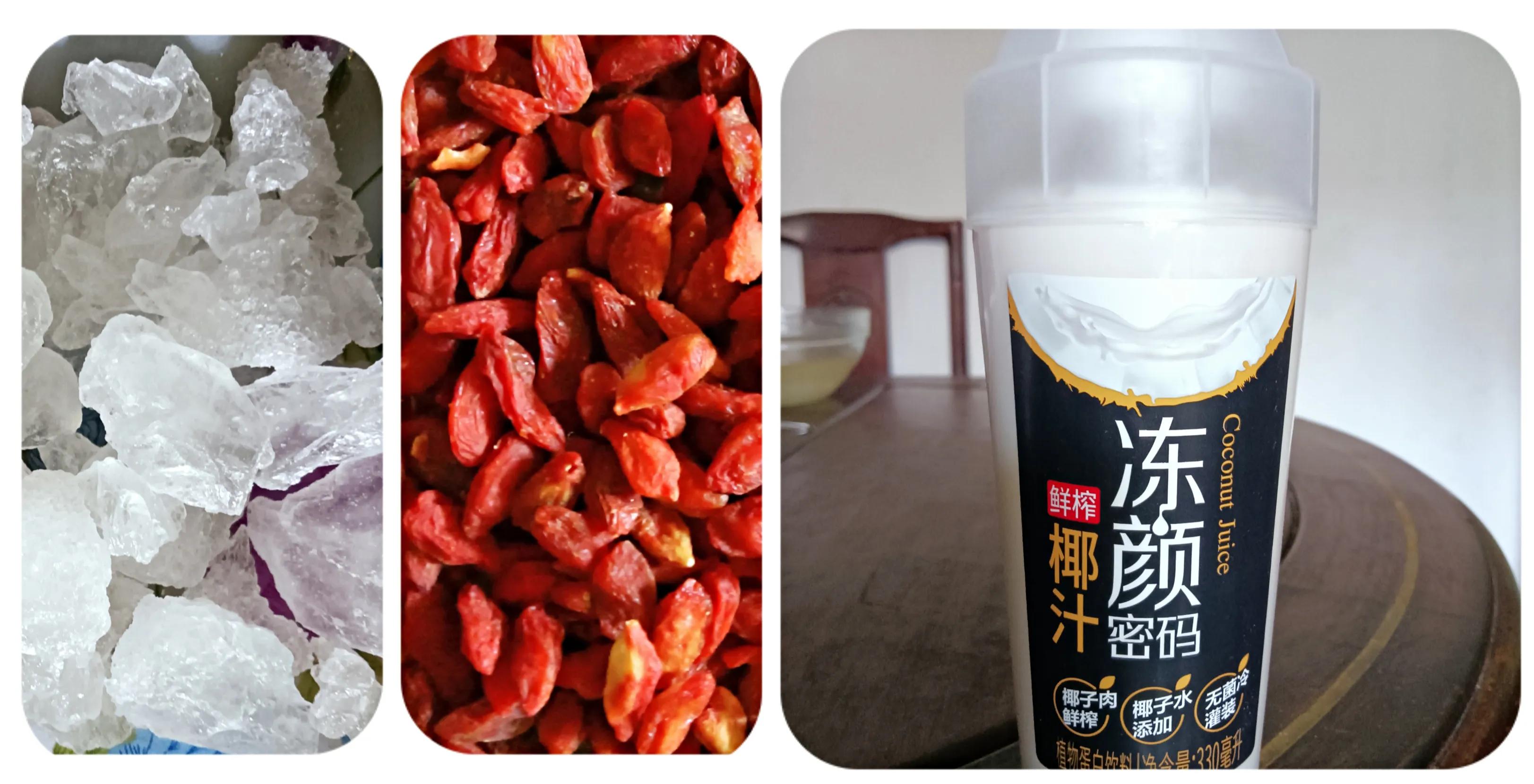 椰汁炖雪蛤，一道寓意美好又可滋补养生的可口甜品