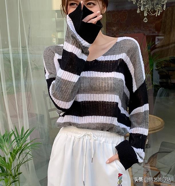 编织秋季毛线,春季毛衣编织教程简约款