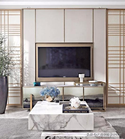 大连现代极简装修风格,现代轻奢装修风格高级感70平