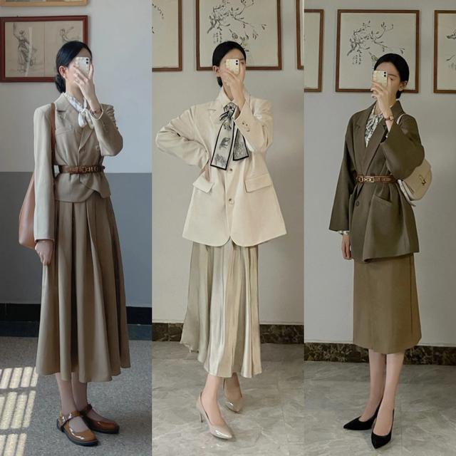 一条半身裙多种穿法夏季穿搭,穿半身裙该怎样穿搭