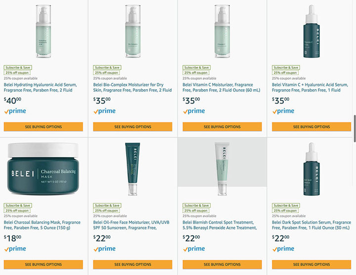亚马逊最便宜的护肤品牌,亚马逊专业护肤品牌有哪些