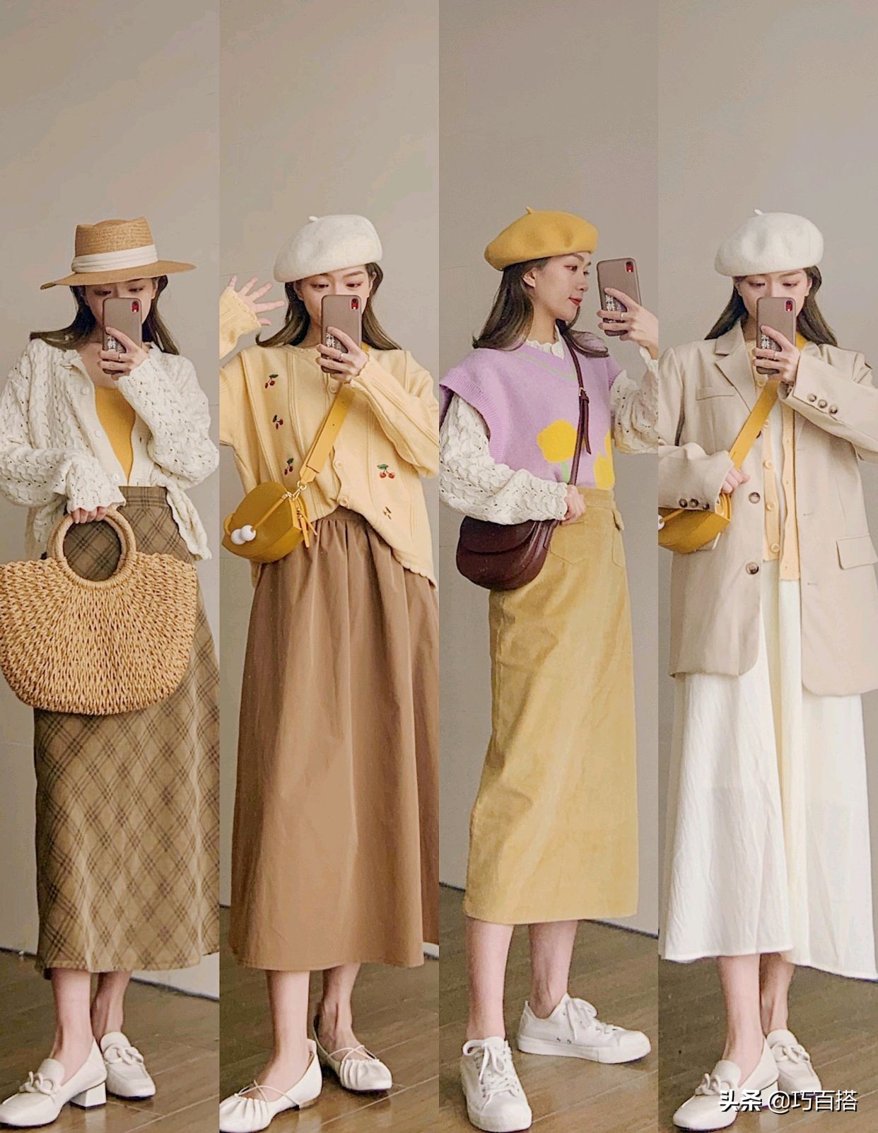 31套温柔风春季穿搭示范,36套初秋穿搭温柔气质风