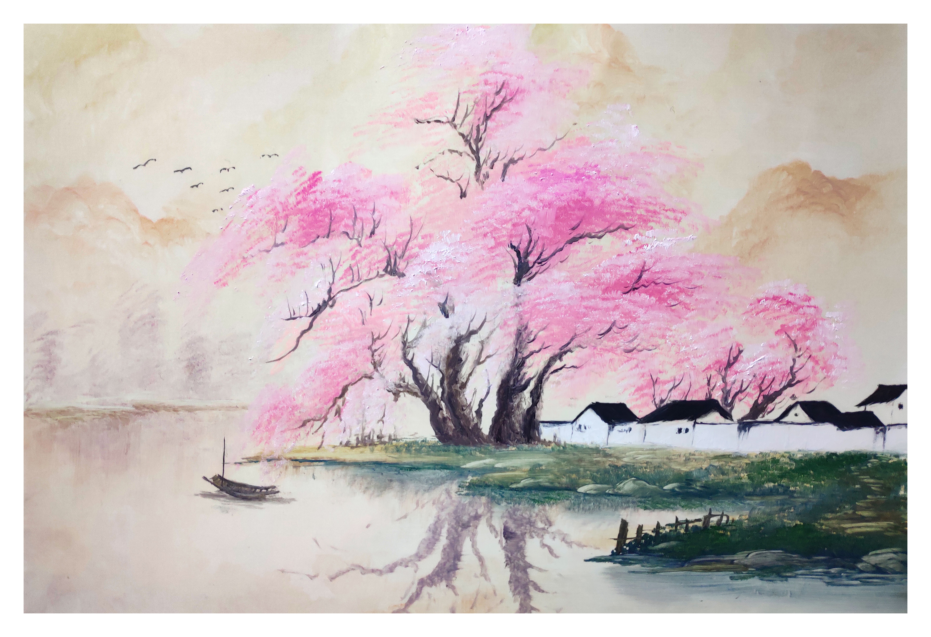 100张风景图片简笔画,100张风景写生图片