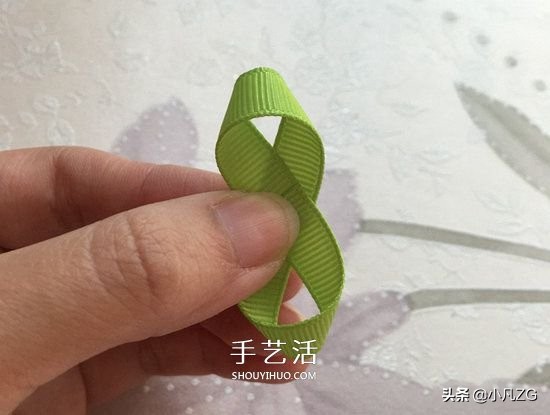 简单小清新丝带花朵发饰diy,安徽丝带手工小花朵装饰胸花教程
