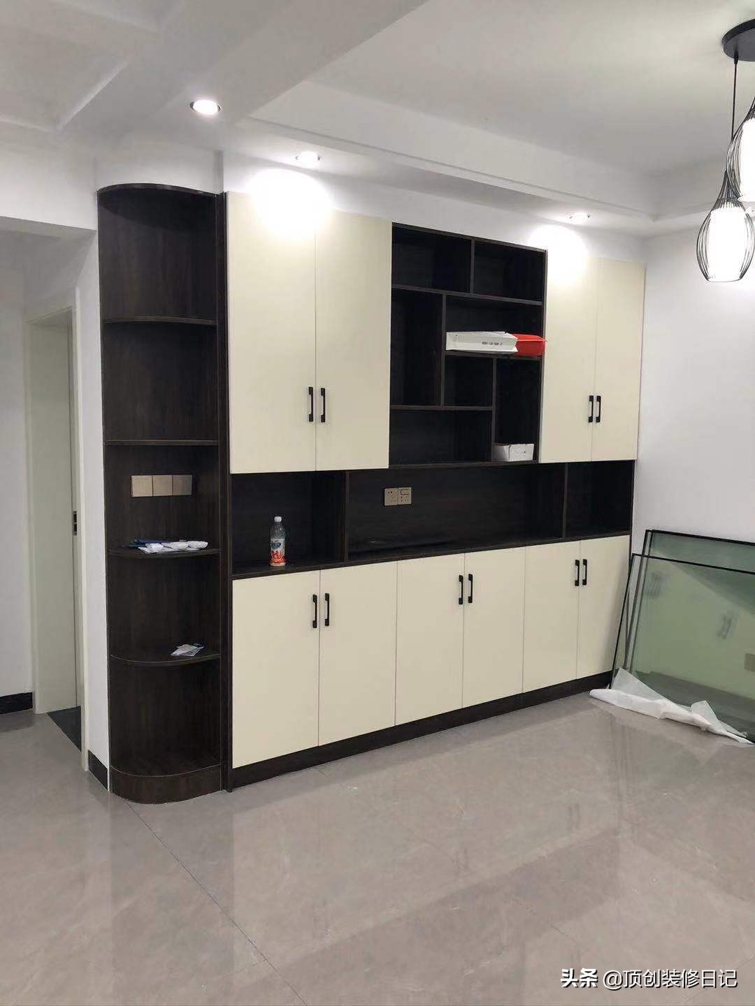 128平现代轻奢实景,128平轻奢风格效果图