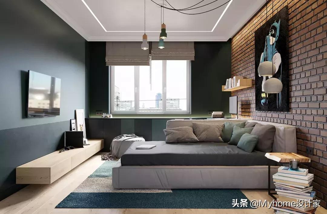 微甜低盐北欧风见过否？81m²绿抹茶色公寓，给你疗愈好心情！