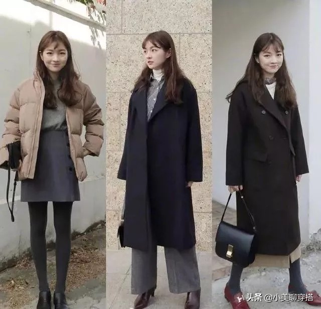 来自韩国的小个子博主，她的chic风穿搭，保暖又时尚，值得借鉴