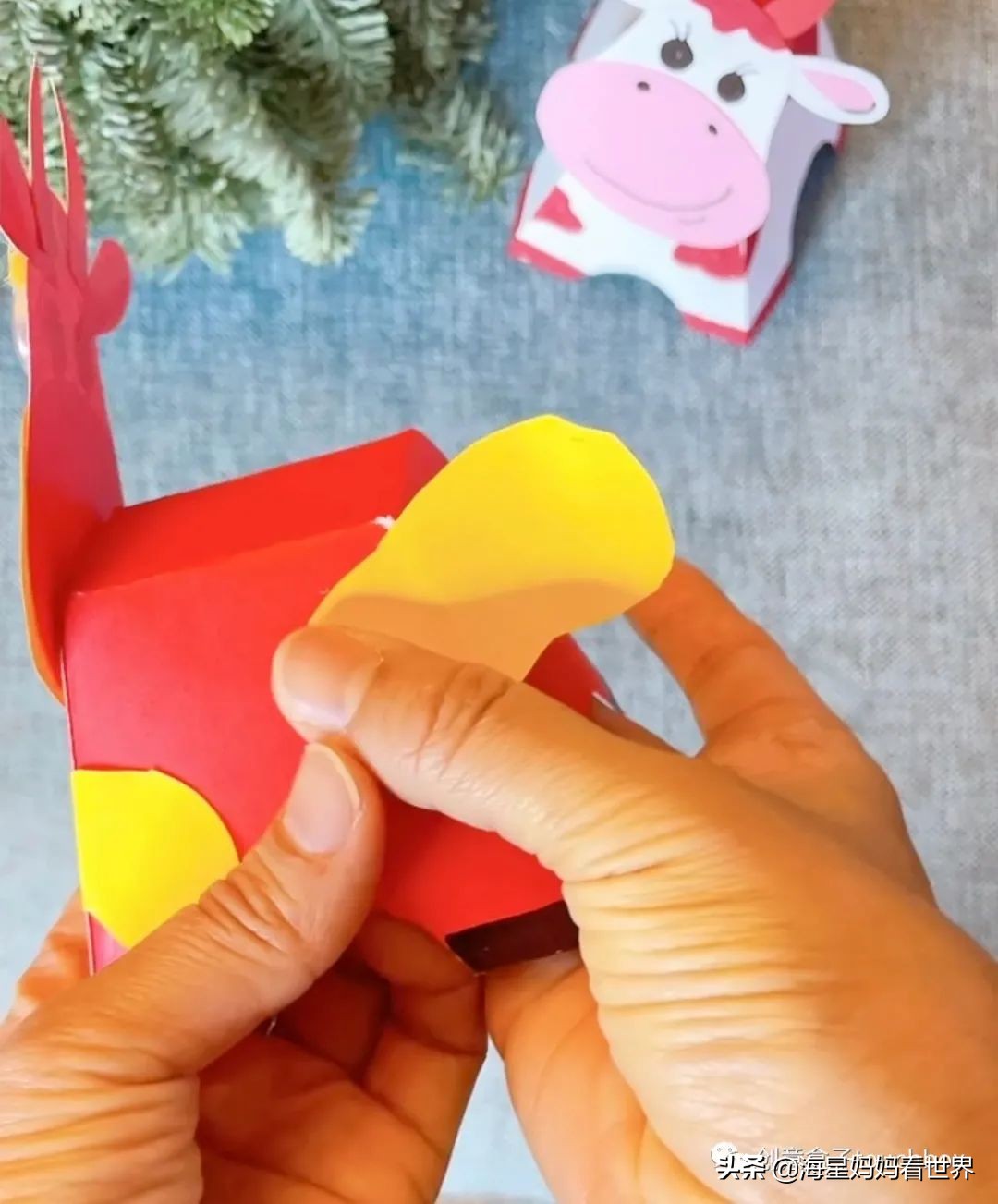 春节到，超可爱的牛卡片、牛灯笼、纸筒牛开心玩起来