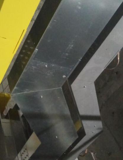 桥架各种弯头制作合集,150x100桥架90度弯头和45度弯头做法