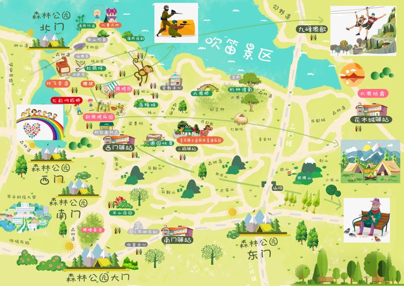 旅游指南手绘图片简单又好看,旅行攻略手绘图文大全简单又漂亮