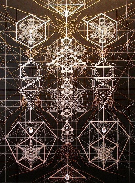 神秘且惊艳图案,视觉盛宴的几何图