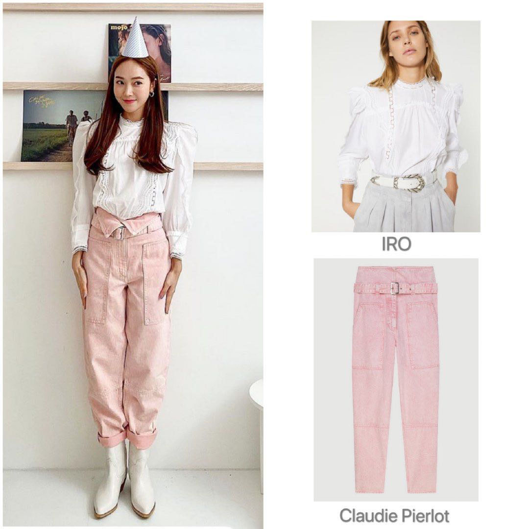 郑秀妍穿樱花裙,郑秀妍穿高级感裙