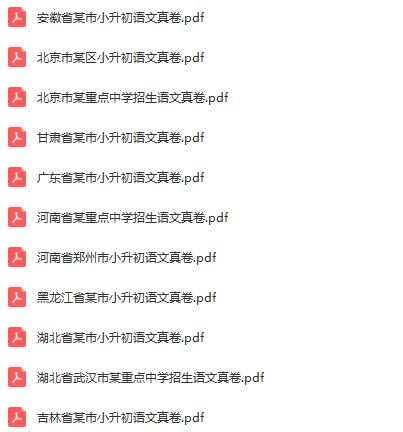 名师整理|2020年小升初语文全国名校真题卷+复习卷(附答案)