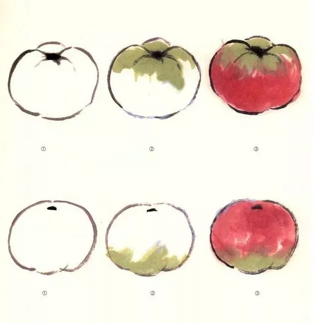 写意蔬果简单画法,国画蔬菜写意作品