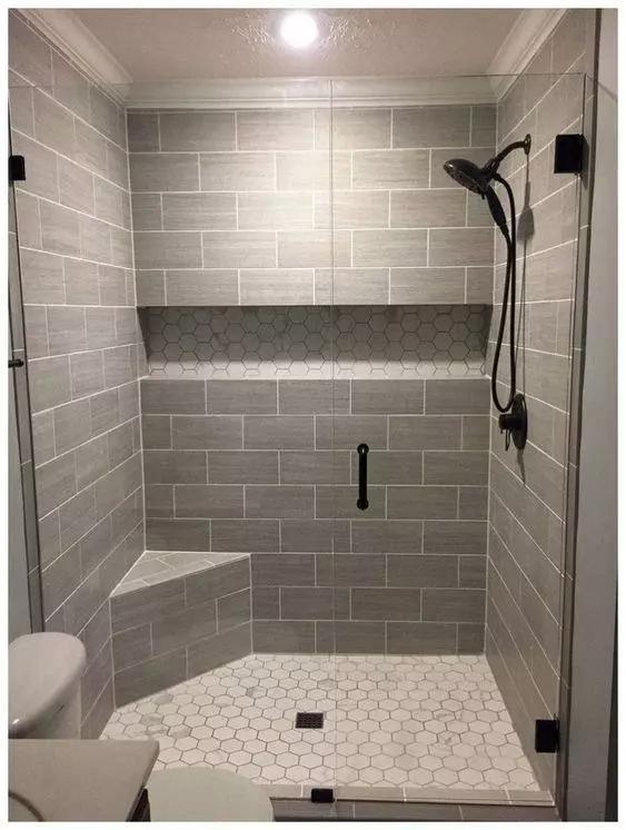 干湿分离淋浴房设计,干湿分离淋浴区地板设计