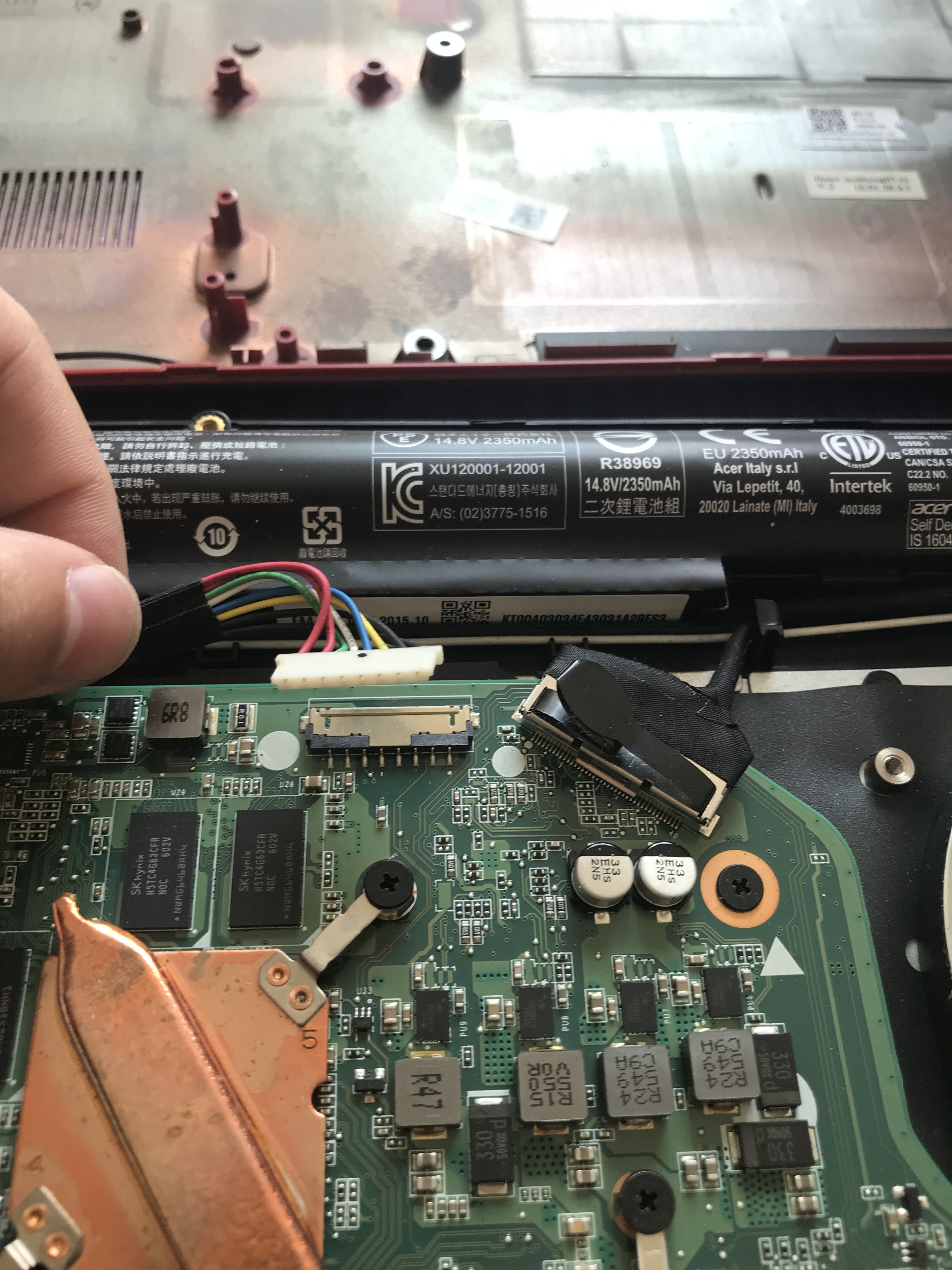 宏碁e1-572g笔记本清灰,宏碁e5572g拆机清灰换硅脂