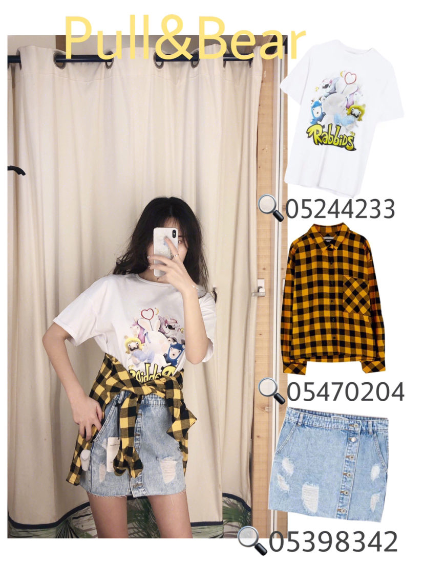 pullbear穿搭t恤,pullbear白色上衣穿搭