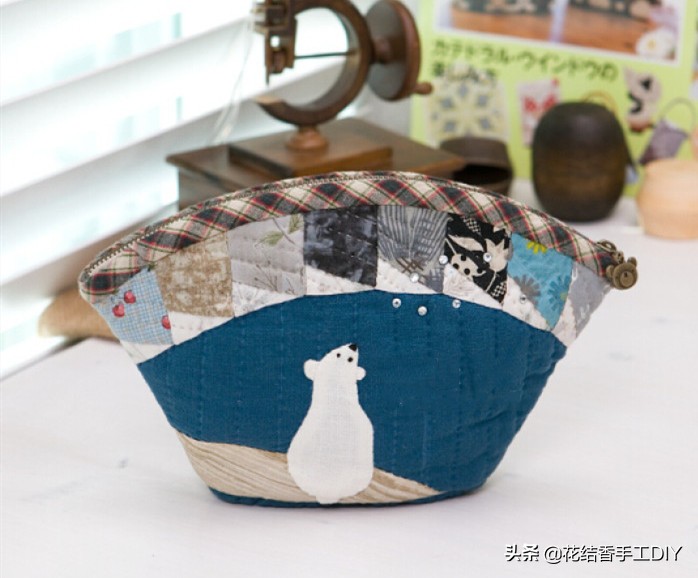 diy手工拼布缝布艺小物,韩国手工拼布小物