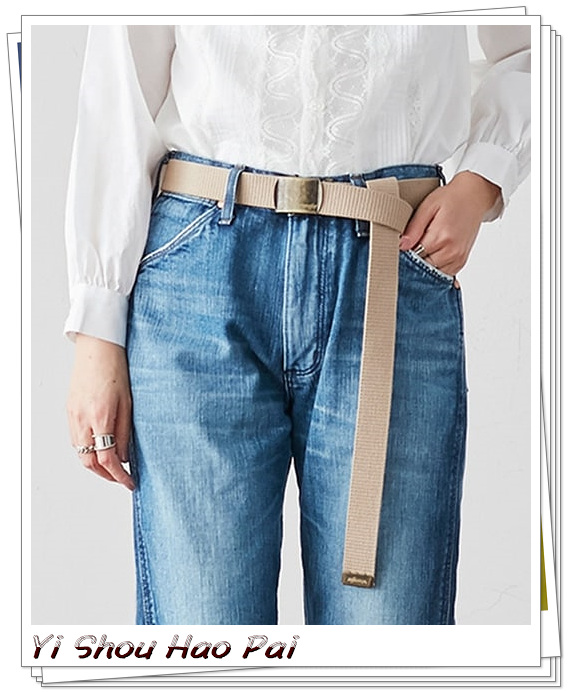 休闲帆布印花腰带怎么搭配,腰带也可以这样搭哦