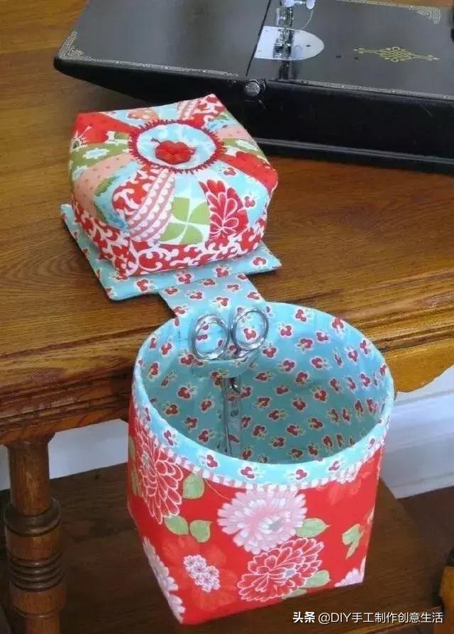 布艺挂兜墙挂式收纳袋欧式,布艺棉麻防水三层挂式收纳袋