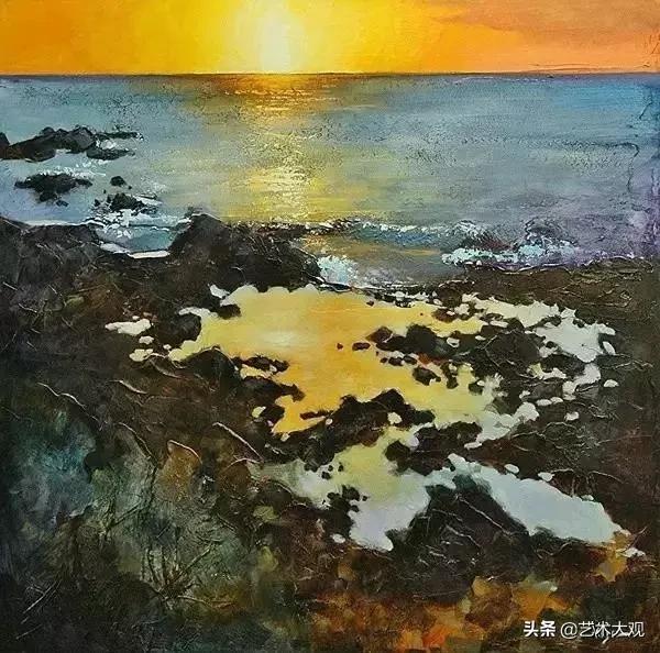 外国女画家油画风景作品清新,琳达油画作品欣赏