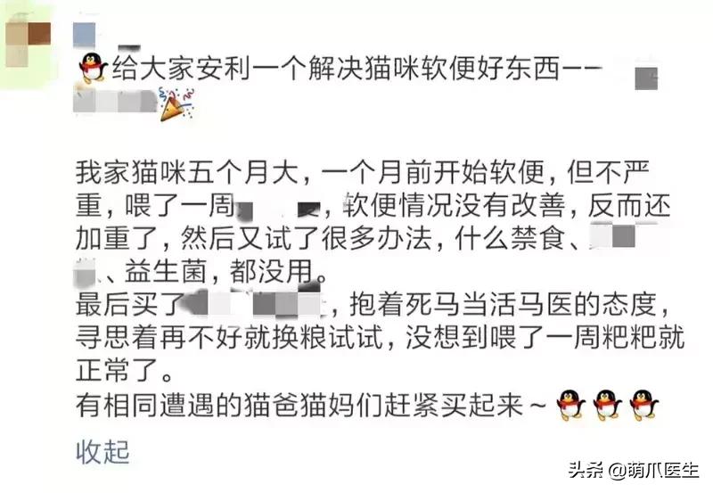 猫咪拉软便吃什么药,猫咪吃了渴望猫粮拉软便