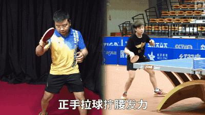 拧腰发力,下旋球转腰教学