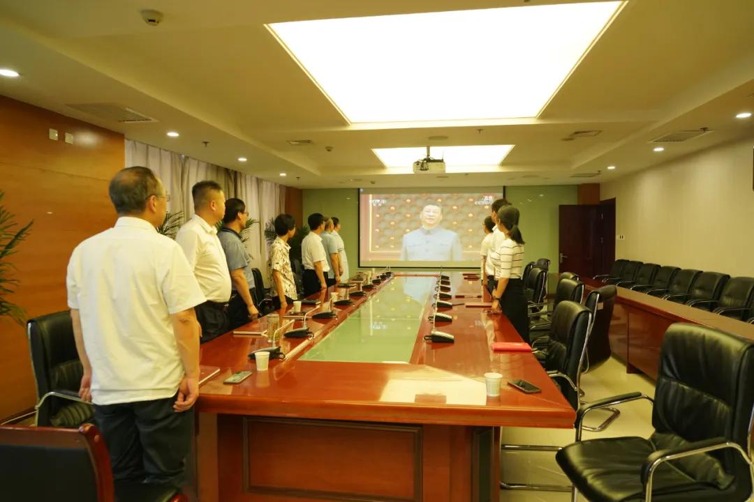 杨凌示范区组织收听收看庆祝中国*产党共**成立100周年大会实况转播