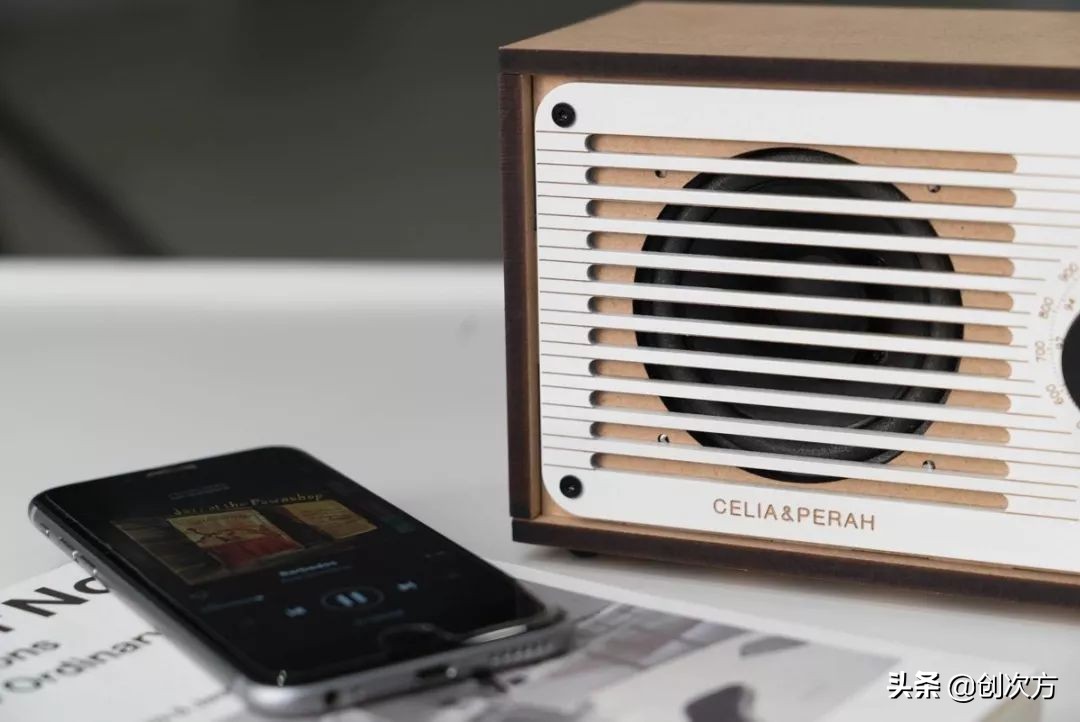 diy木质蓝牙音箱,文艺复古蓝牙音箱拆解