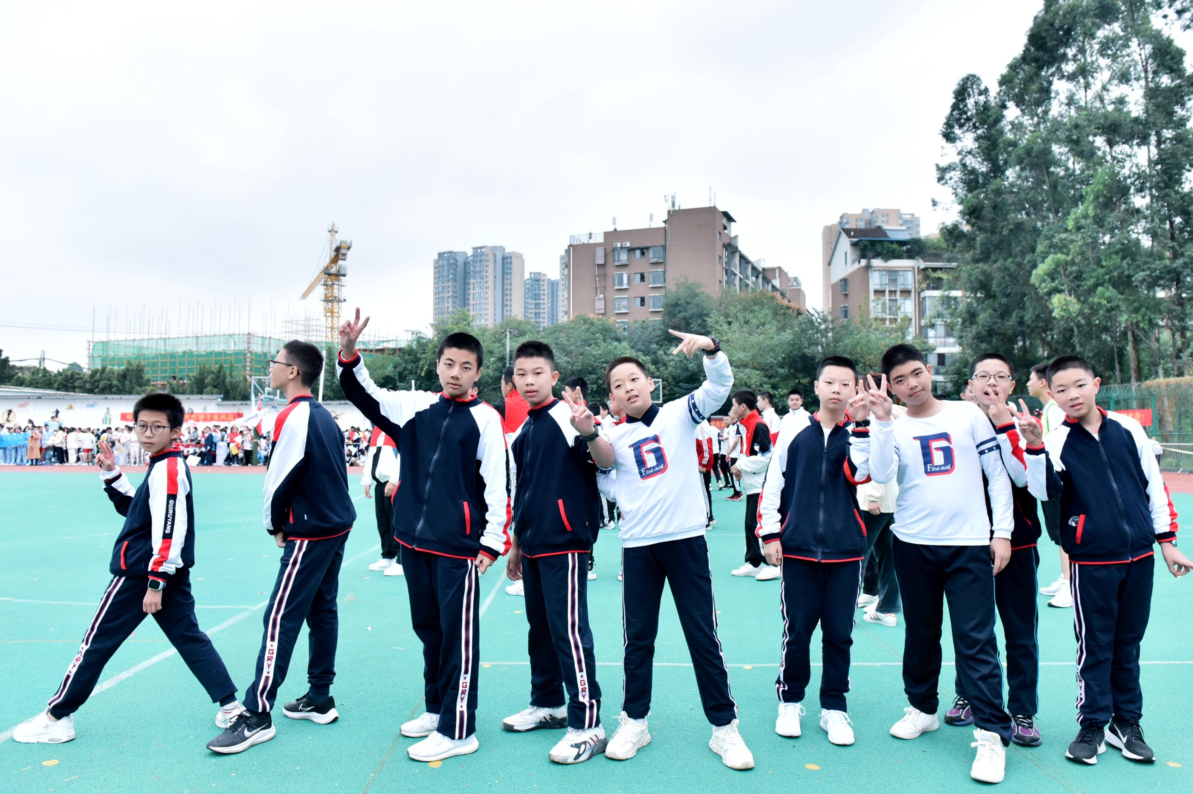 师一锦江校区团体操,学校超燃运动会献礼建党100周年